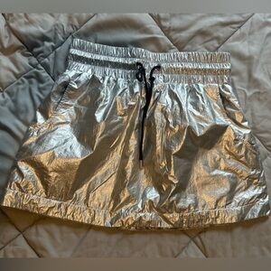 Justine skye for hm silver sports skirt